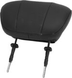 Universal Car Seat Headrest, Memory Foam PU Leather Replacement Car Headrest Pillow, Car Head Rest with Metal Bracket 150mm Rod Distance