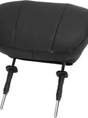 Universal Car Seat Headrest, Memory Foam PU Leather Replacement Car Headrest Pillow, Car Head Rest with Metal Bracket 150mm Rod Distance