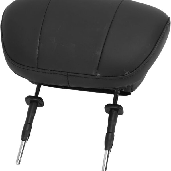 Universal Car Seat Headrest, Memory Foam PU Leather Replacement Car Headrest Pillow, Car Head Rest with Metal Bracket 150mm Rod Distance