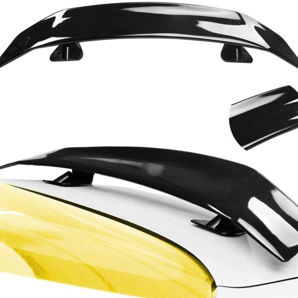 Universal Rear Spoiler 46Inch Glossy Rear Trunk Spoiler Wing Universal ABS Lightweight Trunk Lid Spoiler Wing Racing Spoiler