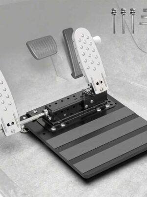 Left Foot Accelerator Pedal for Disabled Drivers, Portable Adjustable Gas Pedal Conversion with Quick Release & Footrest, All-Metal Split Design, Fits Most Automatic Vehicles