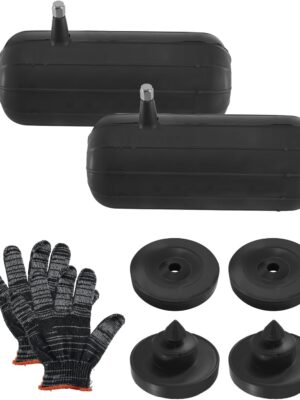 2 PCS Universal Car Rear Suspension Spring Airbag for Sedans SUV Off-Road Vehicle Noise uction System,  Rubber Shock Absorber 85×200 Side Nozzle
