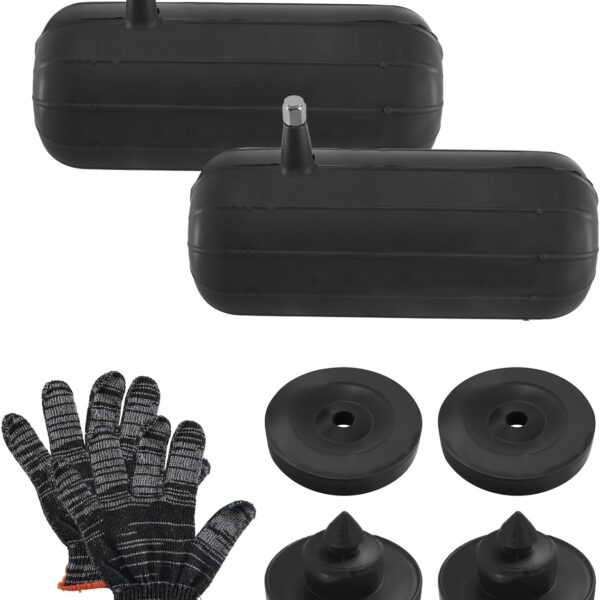2 PCS Universal Car Rear Suspension Spring Airbag for Sedans SUV Off-Road Vehicle Noise uction System, Rubber Shock Absorber 85×200 Side Nozzle