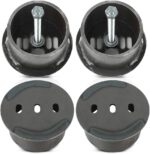 Universal Front Air Ride Bag Brackets Kit Cups 4.5" OD Compatible with Any Cars & Trucks with 4.5" Front Coil Spring Diameter
