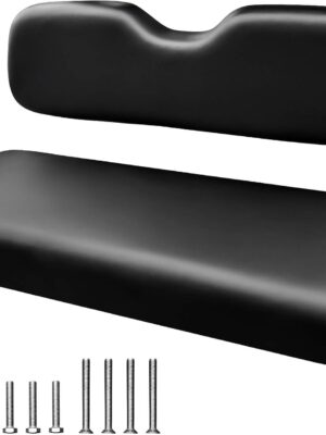 Golf Cart Rear Seat Replacement Cushion, Universal Back Seat Cushions for / // /, Waterproof Vinyl Leather & Memory Foam,