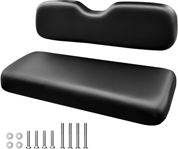 Golf Cart Rear Seat Replacement Cushion, Universal Back Seat Cushions for / // /, Waterproof Vinyl Leather & Memory Foam,