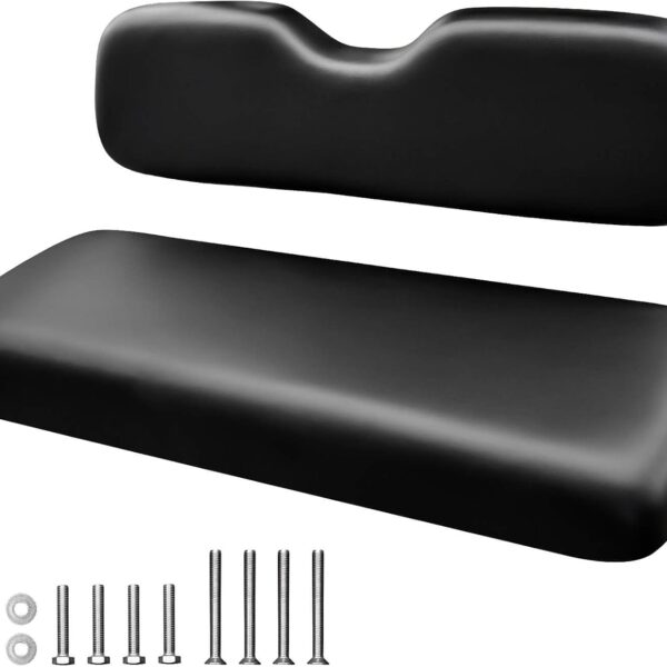 Golf Cart Rear Seat Replacement Cushion, Universal Back Seat Cushions for / // /, Waterproof Vinyl Leather & Memory Foam,