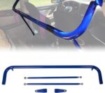 Universal 49" Iron Racing Safety Chassis Seat Belt Harness Rod Bar Compatible With and more car, Works With All 4 Point 5 Point 6 Point Harness Seat Belt Roll Cage Kit