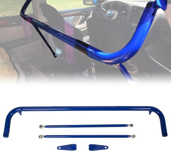 Universal 49" Iron Racing Safety Chassis Seat Belt Harness Rod Bar Compatible With and more car, Works With All 4 Point 5 Point 6 Point Harness Seat Belt Roll Cage Kit