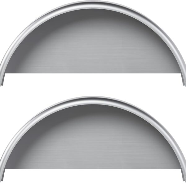 Single Axle Trailer Fenders W/Fender Backs Fits 14" to 16" Wheels - 32" x 9" x 15" Replacement for Car Hauler Trailer Cargo Trailer Utility Trailer Lancape Trailer Steel Round (2Pcs)